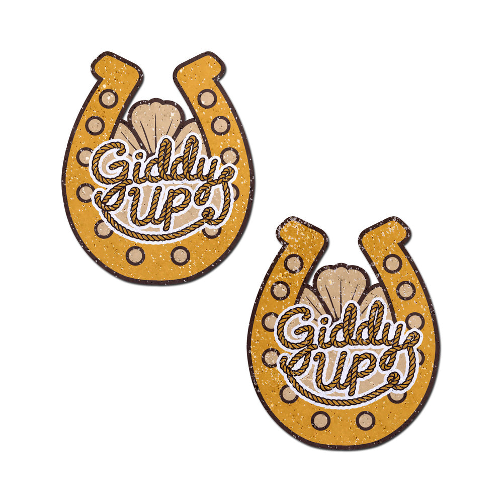 Pastease Giddy Up Sparkling Horseshoe Nipple Covers